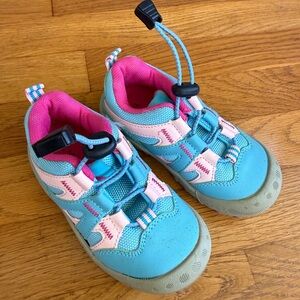 Mishansha toddler Turquoise and Pink Sneakers, size 24 (8)